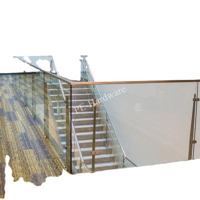 China 304 Stainless Steel Verandas Modern Glass Balustrade Design for sale