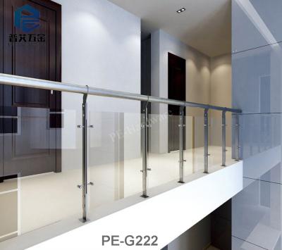 China Modern Glass Balustrade Terrace Fencing Stainless Steel Railing for sale