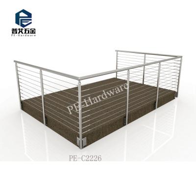 China Modern Outdoor Deck Stainless Steel Cable Railing for sale