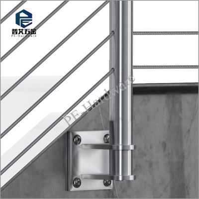 China Modern 42 Inch High Brushed Stainless Steel Cable Railing for sale