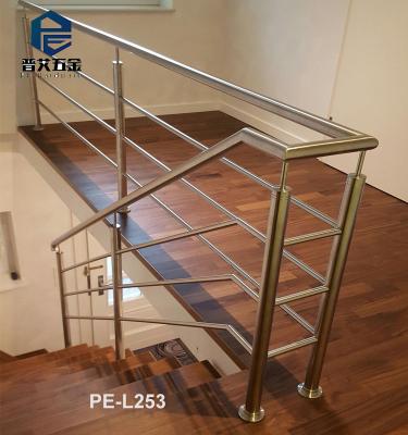 China New Customized Modern Design Modern Railing Fencing Post Deck Railing Stainless Steel Rod Railing for sale