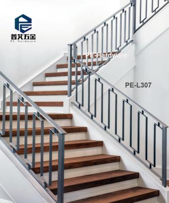 China Contemporary Indoor Metal and Stainless Steel Railing Design for Stairs for sale