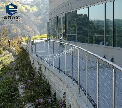 China Outdoor Balcony and Stair Deck Railing Walkway Railing Deck Railing Stainless Steel Stainless Steel Cable Railing for sale