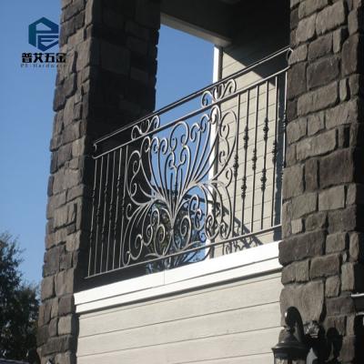 China Modern Outdoor Wrought Iron Balcony Railing for sale