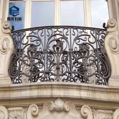 China External Stair And Deck Powder Coated Deck Iron Railing Steel Deck Railing for sale