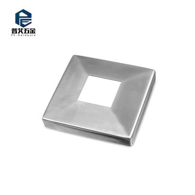 China Stainless Steel Modern Balustrade Baluster Square Base Cover for sale