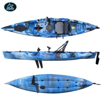 China 2020 Fun Leisure U-Boat Canoe Rowing Boat Canoe Kayak Motor Foot Pedal Professional Plastic Fishing For Sale for sale