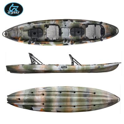 China Fishing fun leisure U-boat new design double tandem kayak sit on top canoe boat with paddles for sale for sale