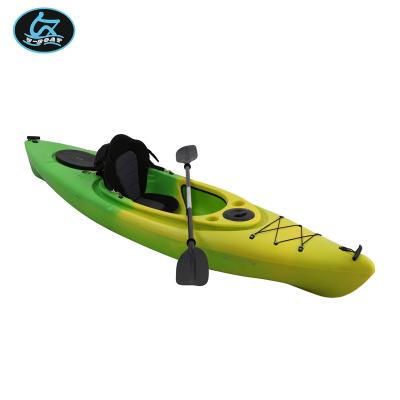 China HDPE U-Boat Single Sit In Plastic Canoe With Paddle For Sale for sale