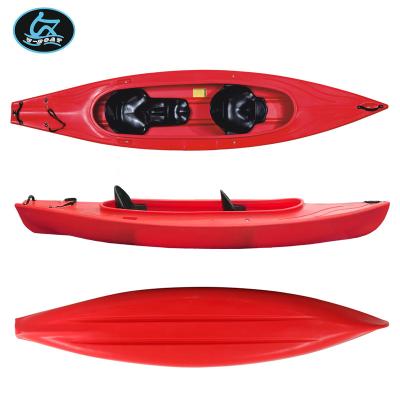 China HDPE U-boat tandem double sit in canoe boat with paddle packing boat canoe for sale for sale