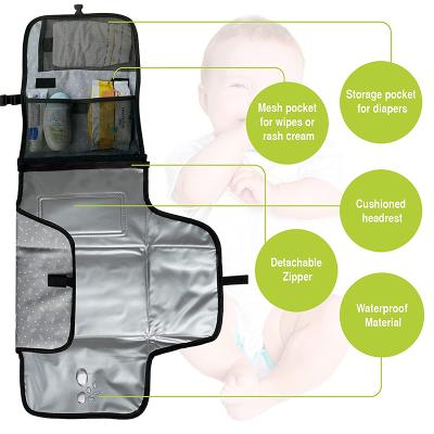 China High Quality Baby Diaper Protector Portable Diaper Bag Waterproof Changing Changing Diaper Bag Backpack With Portable Changing Pad for sale