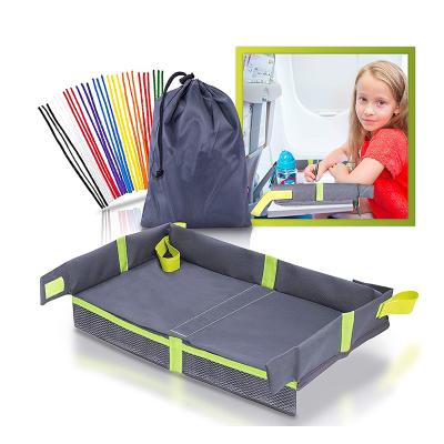 China Factory Supply Car Geometric Kids Tray Play Foldable Car Organizer Directly for Baby Kids Car Table Kids Travel Tray Play Toddler for sale