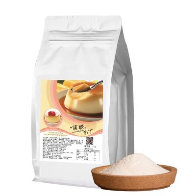 China Pudding Powder Egg Flavor Bubble Tea Supplier Bubble Tea Supplies Freeze Powder Cooking Free and Convenient Hot Selling Granule for sale