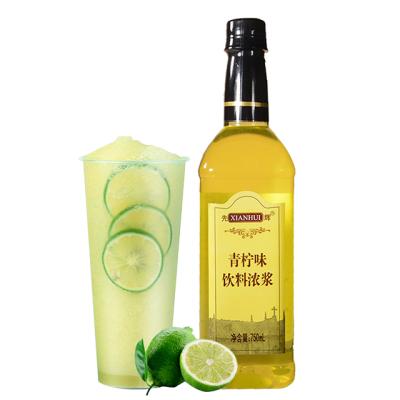 China Suitable for men and women more than three years OEM of maple syrup wholesale hot sale bubble tea fruit syrup delicious natural taste concentrated syrup lime lemon lime flavor for sale