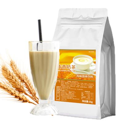 China Suitable for men and women more than three years good wholesale milk tea raw materials multi flavor instant drinks wheat flavored milk tea for sale