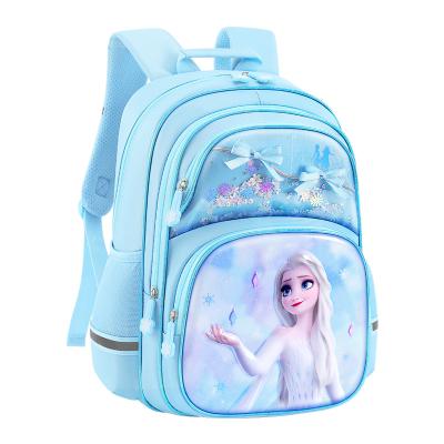 China Fashion Waterproof Schoolbag For Grades 1-4 School Student Cartoon Princess Printed Girls Backpack Large Capacity Children School Bag for sale