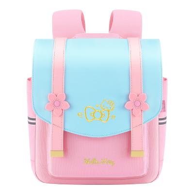 China Kindergarten Student Schoolbag Pink Girls Waterproof High Quality Cartoon Printed Backpack Large Capacity Children School Bags for sale