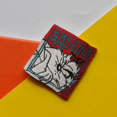 China Factory direct viable no MOQ high quality cheap wholesale hot sale custom damask woven labels for boy for sale