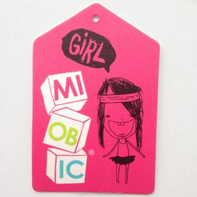 China Viable direct high quality wholesale hot newcomer factory custom hangtags for girls for sale