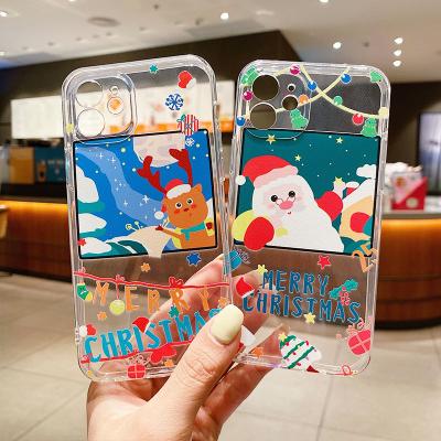 China Newest Anti-drop Design Full Cover Protective Clear Back Case For iPhone 13 Christmas Cell Phone Case For iPhone 13 Pro Max for sale