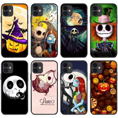 China Anti-fall Cartoon Creative Design Helloween Accessories Mobile Case For iPhone 13 TPU Cell Phone Matte Cover For iPhone13 for sale