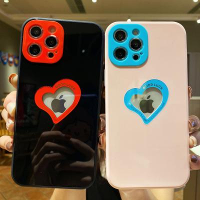 China Hot Selling Anti-drop Love Heart Phone Case For iPhone 12 Soft Flexible Mixed Color TPU Mobile Case For iPhone 11 pro XS Max XR Max for sale