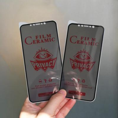 China Cell Phone HD Ceramic Film Screen Protector For iPhone 13 Pro Max Anti Spy Privacy Screen Protector For iPhone 12 XS XR X 7 8 PLUS 11 pro for sale