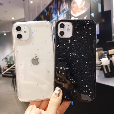 China Dirt-resistant / Anti Scratch / Shockproof For iPhone 11 Case , Phone Case Epoxy TPU Flexible Glitter Star Cell Phone Cover For iPhone 11 Pro Max for sale