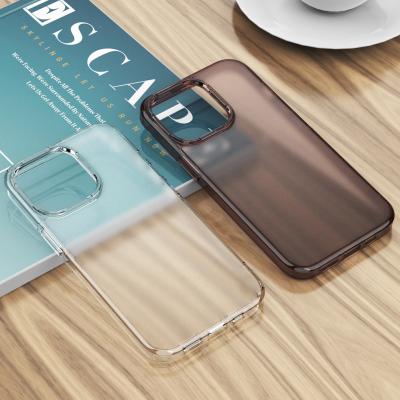 China Shockproof Matte PC Back Cover TPU Phone Bumper Case For iPhone 13 Pro Max Shockproof Camera Protection Case For iPhone 12 Pro Max for sale