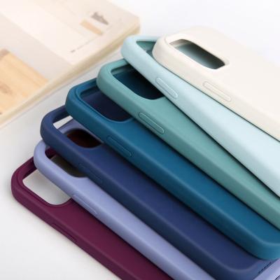 China Good Quality Dirt-resistant / Anti Scratch / Liquid Shockproof Silicone Case For iPhone 12 XR XS Max , Rubber Soft Skin Phone Case For iPhone 11 Pro XS Max X 7 8 Plus for sale