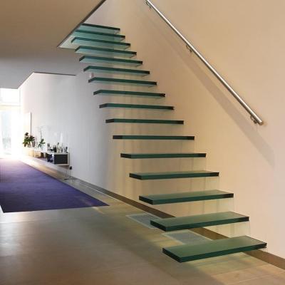 China Ebest Modern Wall Mounted Straight Metal Staircase Steel Escaleras Steel Straight Stairs for sale