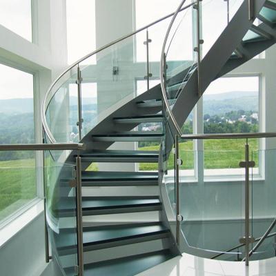 China Modern Ebest Staircase Stringer Aluminum Staircase Handrail Steel Beam Staircase for sale