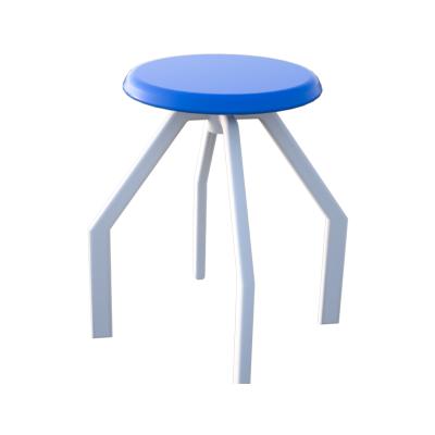 China Modern Plastic Aluminum Steel Student Chair School Promotion Factory Furniture Laboratory Stool Stable Laboratory Chair for sale