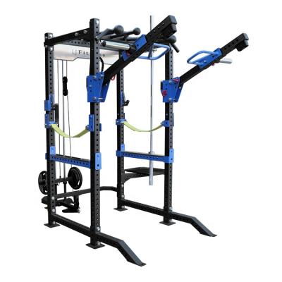 China New Barbell Power Stand Commercial Multi-Functional Lat Squat Stand Up Pulley Exercise Training Gym Equipment for sale