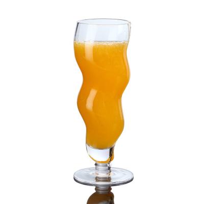 China 450ML/15oz Personality Beverage Tulip Multipurpose Beer Glass/Water/Wine Glass Set of 6 for sale