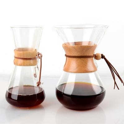 China Amazon Hot Selling Portable Multifunctional Glass Pot Cold Drip Pour Over Glass Arabic Pyrex Coffee Pot Coffee Percolator Pot for sale