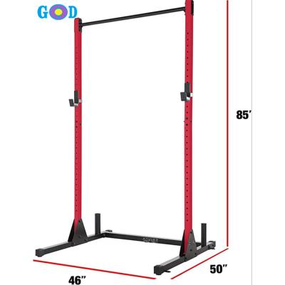 China Adjustable Strength Barbell Rack Squat Rack Dip Station Gym Equipment Weight Press Bench Rack for sale