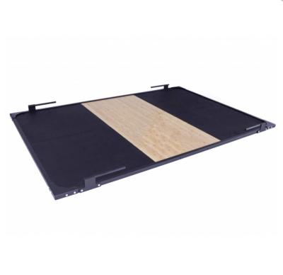 China Steel Frame Gym Rubber Weightlifting Platform Competition Weightlifting Competition Wooden Platform for sale