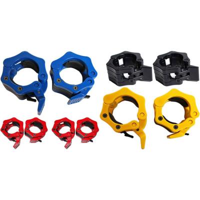 China Custom Durable Low Price Spring Clip Barbell Collar Clamp For Gym Weightlifting Powerlifting Bar for sale