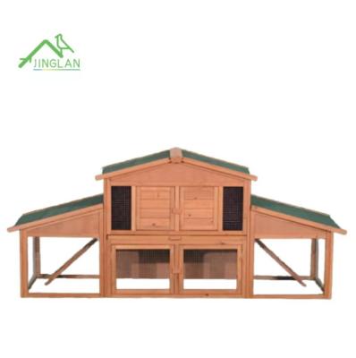 China Breathable Chinese Outdoor Chicken Cage , Cheap Large Price Wooden Broiler House Design for sale