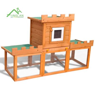 China New High Quality Cheap Breathable Luxury Rabbit Cage Castle Rabbit House for sale