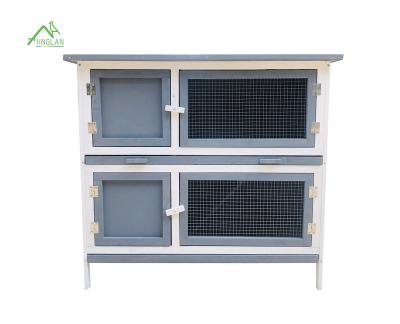 China Breathable Pet Cage Double Door Two Floors With Waterproof Roof , Small Pet Cage for sale