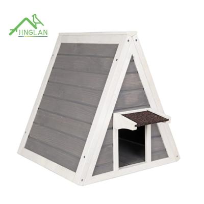 China Breathable Triangle Cat Cage With Good Quality Outdoor Rain Proof Cat Cage for sale