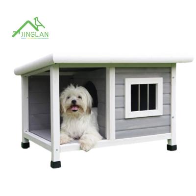 China Breathable outdoor wooden kennel for small dogs for sale