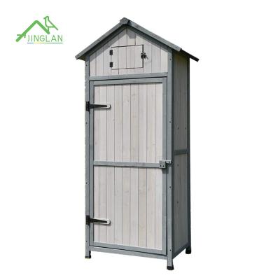 China Breathable Garden Storage Sheds, Outdoor Storage Cabinet Tool Shed Wooden Garden Shed Organizer Wooden Lockers for sale