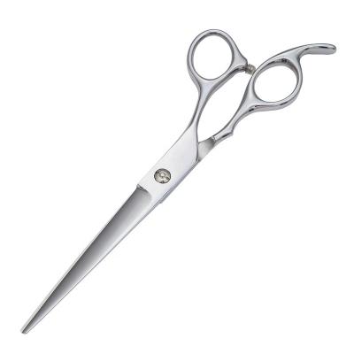 China Viable Curved Shears Left Handed Dog Grooming Scissors Fixed Wholesale Price 7.0 Inch Cutting Thinning Pet Tools Supplier for sale