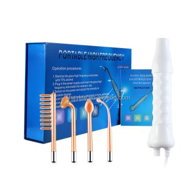 China Acne Treatment Home Use Therapy Magic Wand Acne Treatment High Frequency Spot Wrinkles Remover High Frequency Facial Machine for sale