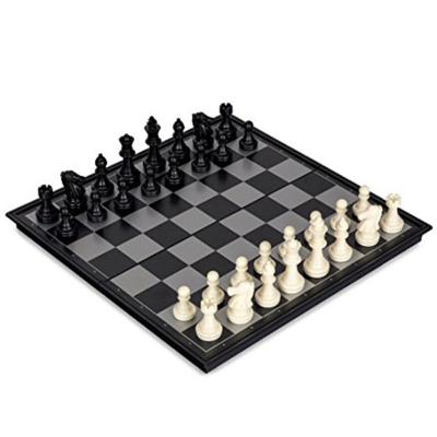 China Hot Selling Educational Plastic Toy Magnetic Travel Chess Game Set With Folding Chessboard For Kids And Adults for sale