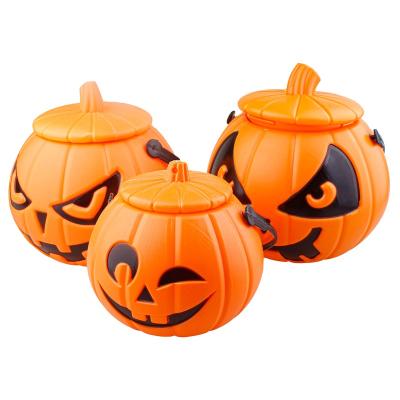 China Halloween Candy Holders Container For Kids Wholesale Plastic Halloween Trick Or Treat Pumpkin Buckets Bulk Halloween Candy Holders Container For Kids for sale