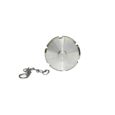 China Female Connection Sanitary Stainless Steel Pipe End Cap Chain Blind Nut with Chain for sale